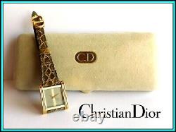 ORIGINAL CHRISTIAN DIOR Watch, Stainless Steel & 18K Solid Gold New Old Stock