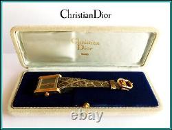 ORIGINAL CHRISTIAN DIOR Watch, Stainless Steel & 18K Solid Gold New Old Stock