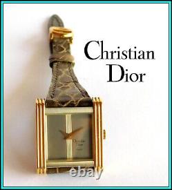 ORIGINAL CHRISTIAN DIOR Watch, Stainless Steel & 18K Solid Gold New Old Stock