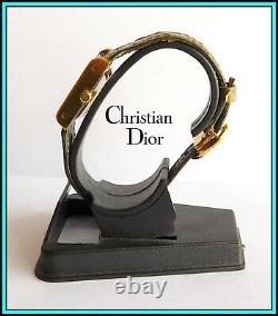 ORIGINAL CHRISTIAN DIOR Watch, Stainless Steel & 18K Solid Gold New Old Stock