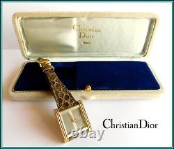 ORIGINAL CHRISTIAN DIOR Watch, Stainless Steel & 18K Solid Gold New Old Stock