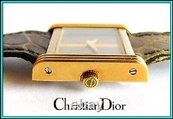 ORIGINAL CHRISTIAN DIOR Watch, Stainless Steel & 18K Solid Gold New Old Stock