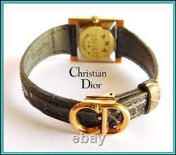 ORIGINAL CHRISTIAN DIOR Watch, Stainless Steel & 18K Solid Gold New Old Stock