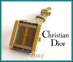 ORIGINAL CHRISTIAN DIOR Watch, Stainless Steel & 18K Solid Gold New Old Stock
