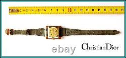 ORIGINAL CHRISTIAN DIOR Watch, Stainless Steel & 18K Solid Gold New Old Stock