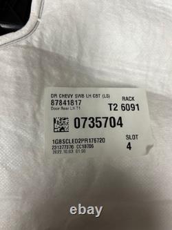 Oem, 2021-2024 Gm Chevy Tahoe, Rear Lh Driver's Side Door Panel, New Old Stock