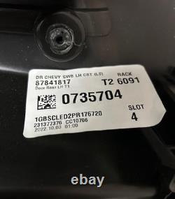 Oem, 2021-2024 Gm Chevy Tahoe, Rear Lh Driver's Side Door Panel, New Old Stock