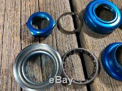 Old School Bmx Epoch Mori Headset 1 Threaded Steel Blue Bmx MX Japan Nos