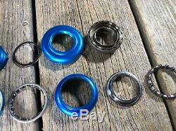 Old School Bmx Epoch Mori Headset 1 Threaded Steel Blue Bmx MX Japan Nos