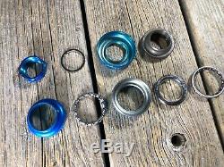 Old School Bmx Epoch Mori Headset 1 Threaded Steel Blue Bmx MX Japan Nos