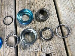 Old School Bmx Epoch Mori Headset 1 Threaded Steel Blue Bmx MX Japan Nos