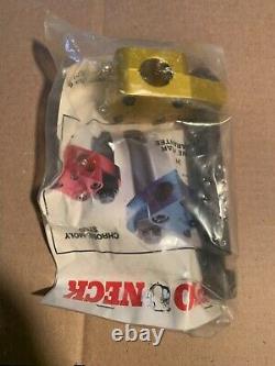 Old School NOS Pro Neck Gold BMX Stem Triton PK DG JMC Tuff Brute Redline