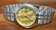 Orient AAA Gold Automatic Watch NOS 21 Jewels Japan Day Date Vintage Rare
