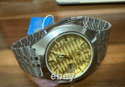 Orient AAA Gold Automatic Watch NOS 21 Jewels Japan Day Date Vintage Rare