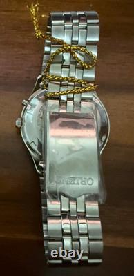 Orient Crystal 21 Jewels Automatic Watch NOS Silver Dial Day Date Vintage
