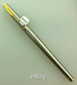 Parker 180 Flighter F Pen Fine-Broad 14K Nib NOS Tag