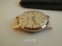 Poljot men's russian new old stock mechanical gold plated vintage wrist watch