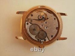 Poljot men's russian new old stock mechanical gold plated vintage wrist watch