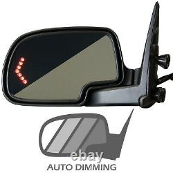 Power Folding Signal Dimming Mirror Pair Set of 2 for GMC Chevy Pickup Truck SUV