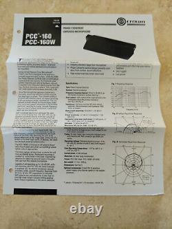 Pro Audio Crown PCC-160 Boundary stage floor mic, NOS (new old stock)