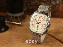 Pulsometer Ex Rare OLD stock Russian USSR medical wrist watch Slawa Slava NOS
