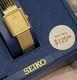 Qm8 Perfect Nos Champagne Gold Dial Seiko Ladies Dress Gorgeous Watch Box Papers