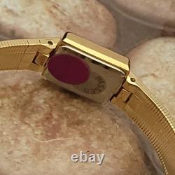 Qm8 Perfect Nos Champagne Gold Dial Seiko Ladies Dress Gorgeous Watch Box Papers