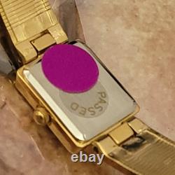 Qm8 Perfect Nos Champagne Gold Dial Seiko Ladies Dress Gorgeous Watch Box Papers