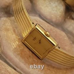 Qm8 Perfect Nos Champagne Gold Dial Seiko Ladies Dress Gorgeous Watch Box Papers
