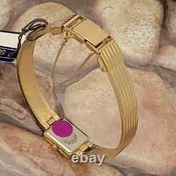 Qm8 Perfect Nos Champagne Gold Dial Seiko Ladies Dress Gorgeous Watch Box Papers
