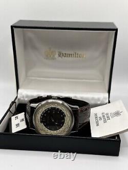 RARE Hamilton Power World Time Calendar Ref. 898416 Men's Quartz Watch NOS