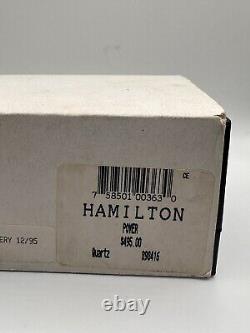 RARE Hamilton Power World Time Calendar Ref. 898416 Men's Quartz Watch NOS