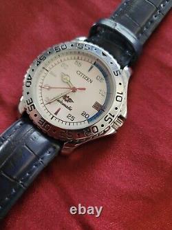 RARE NEW Old Stock Vintage Citizen KK140 Automatic Men's Leather Watch