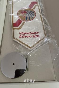 RARE, NEW & VINTAGE! Egypt Air Desk Banner (New Old Stock!) W Box
