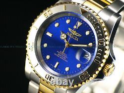 RARE NOS Invicta Mens 1st Gen. Miyota Automatic 40mm Pro Diver 23K GP Blue Watch