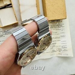 RARE NOS LUCH CCCP 2356 Quartz 1991 USSR Watch Belarus Vtg Box SU bracelet date