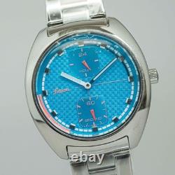 RARE! NOS SEIKO ALBA Fusion VD77-KHF0 AFSK402 Qz Small Second Blue 36mm Men's