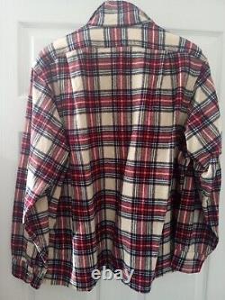 RARE New Old Stock Vtg Original 60s PENDLETON 100% Virgin Wool Plaid BOARD SHIRT