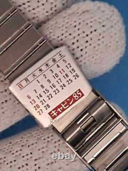 RARE SHAPE CASIO VINTAGE DIGITAL WATCH NOS DBX-110 696 DATABANK 1998 RETRO 90s