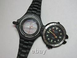 RARE TEXSWISS PROSPEC MENS 100M MILITARY COMPASS WATCH SWISS NEW OLD STOCK withBOX