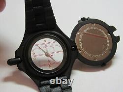 RARE TEXSWISS PROSPEC MENS 100M MILITARY COMPASS WATCH SWISS NEW OLD STOCK withBOX