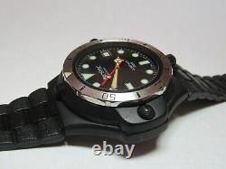 RARE TEXSWISS PROSPEC MENS 100M MILITARY COMPASS WATCH SWISS NEW OLD STOCK withBOX