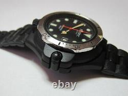 RARE TEXSWISS PROSPEC MENS 100M MILITARY COMPASS WATCH SWISS NEW OLD STOCK withBOX