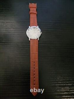 RARE VINTAGE New Old Stock Super Slim Leather Men's Watch