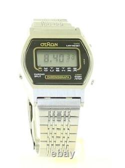 RARE VINTAGE OTRON Quartz Digital Chrono WATCH 1970's NEW OLD STOCK NOS Korean