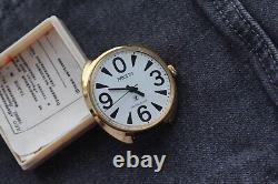 Raketa Big Zero White Gold Watch Vintage Men Soviet Mechanical Wristwatch NOS