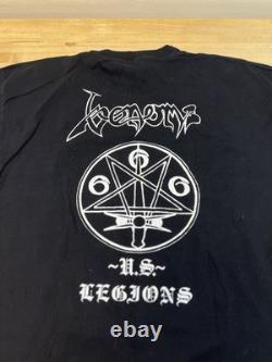 Rare 1996 Venom Legions 666 Printed And Made In USA New Old Stock XL Metal