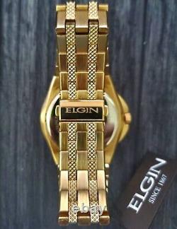 Rare Elgin Lord Diamond Style Dial Dress Watch New Old Stock & Box Papers