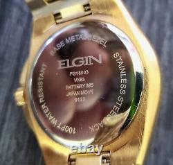 Rare Elgin Lord Diamond Style Dial Dress Watch New Old Stock & Box Papers