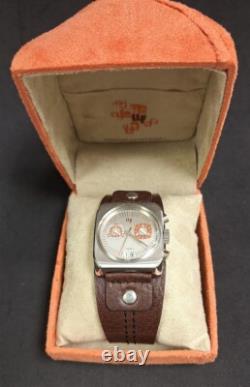 Rare Men's Retro Watch LIP Revival 70s Building 24 Hour 1870532 NOS + Case